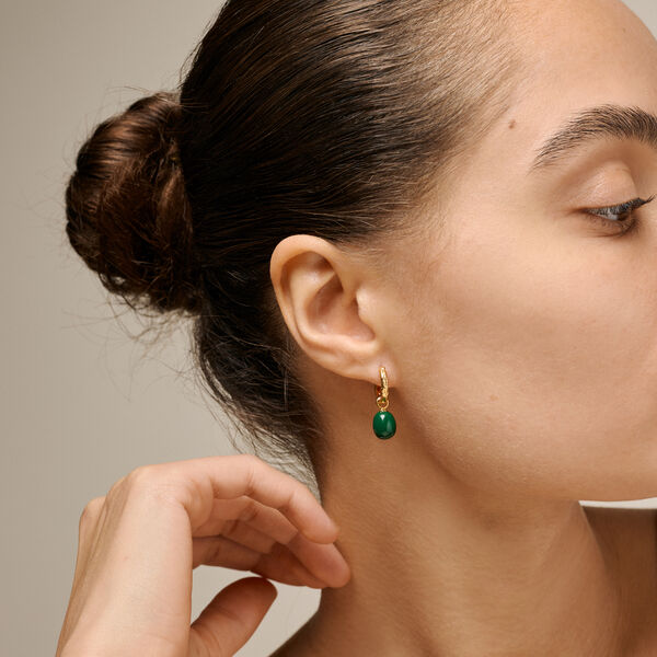 Significant hoops, petrol green, ENAMEL Copenhagen