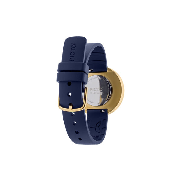 PICTO armbandsur, midnight blue/gold/midnight blue, PICTO