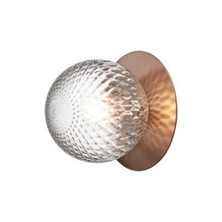 Liila 1 Medium Wall Lamp, dark bronze/optic clear, Nuura