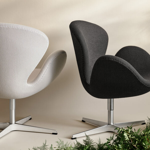 Swan&trade; 3320 Loungestol, svart/grey 0198, Fritz Hansen
