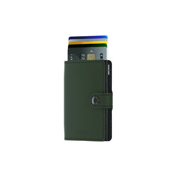 Miniwallet, matte green/black, Secrid