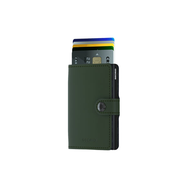 Miniwallet, matte green/black, Secrid