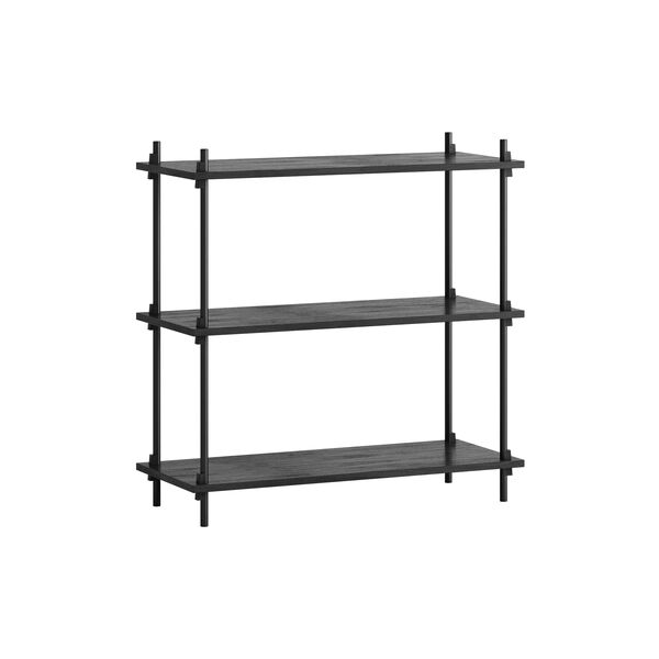 Shelving System &ndash; S.85.1.A, black/black, MOEBE