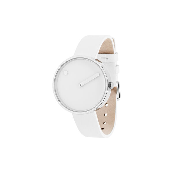 PICTO armbandsur, white/steel/white, PICTO