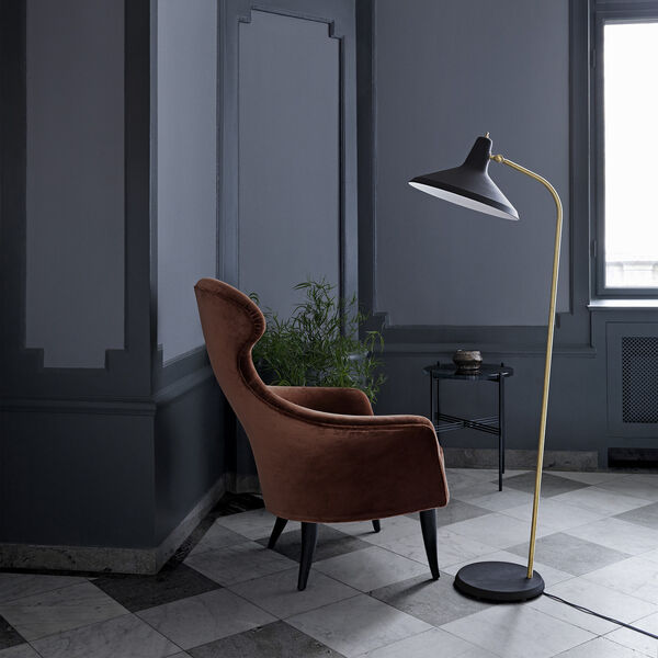 G-10 G-10 Floor Lamp, black rough, GUBI