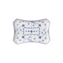 Blue Fluted Half Lace Rectangular Dish, Royal Copenhagen