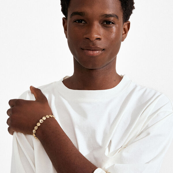 FIRE armband guldpl&auml;terad, Pilgrim