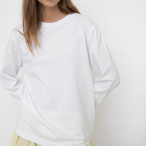 Freya långärmad T-Shirt, white, Studio Feder