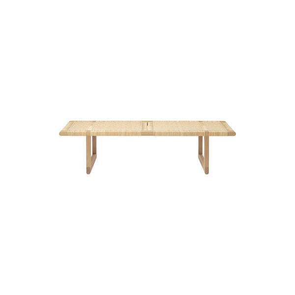 BM0488L Table Bench, oiled oak/rattan, Carl Hansen & S&oslash;n