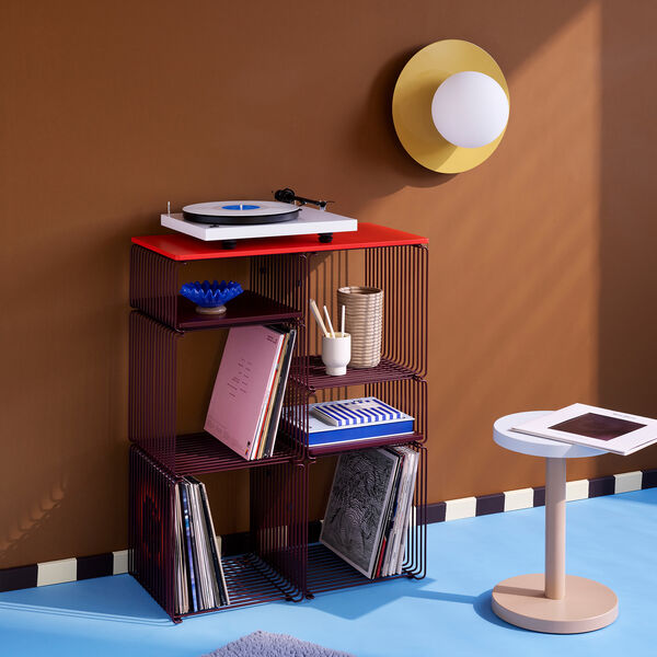 Panton Wire Halv h&ouml;jd, 07 black red, Montana Furniture