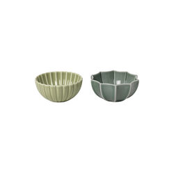 Samsurium Mini Bowls set of 2, wasabi & spruce, Dottir Nordic Design