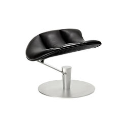 The Lobster Footstool, black oak/chrome, Bruunmunch Furniture