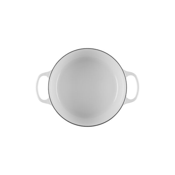 Signature gjutj&auml;rn rund gryta &Oslash; 24 cm, white, Le Creuset