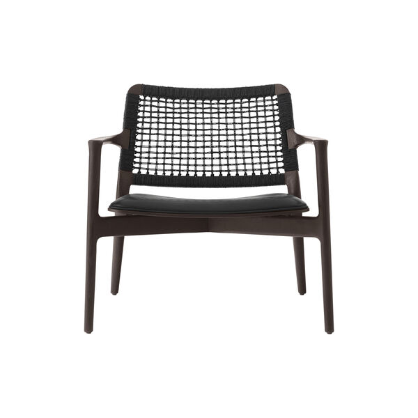 Vipp488 Cabin loungestol, svart/mörkfärgad ek, Vipp