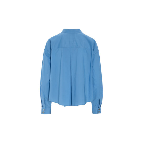 Core cotton skjorta med veck, lake blue, BITTE KAI RAND