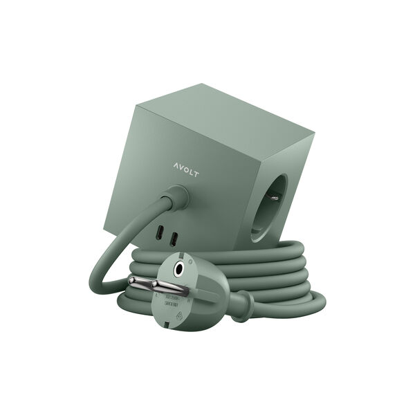 Square 1 USB-C (30W), oak green Square 1 USB-C (30W), oak green, Avolt