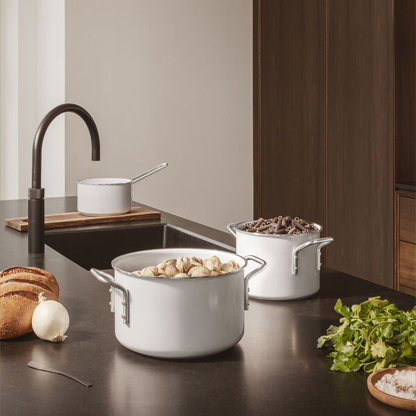 White Line pot set Ceramic Slip-Let&reg; coating 3 deler, Eva Trio