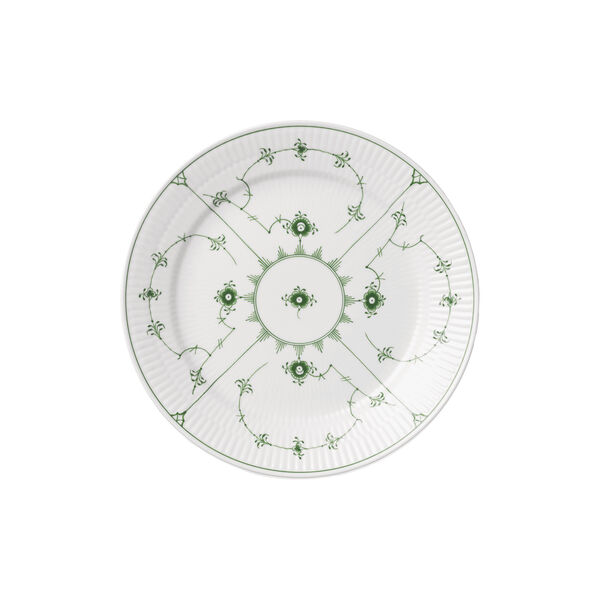 Green Fluted Plain Tallrik &Oslash; 25 cm, Royal Copenhagen