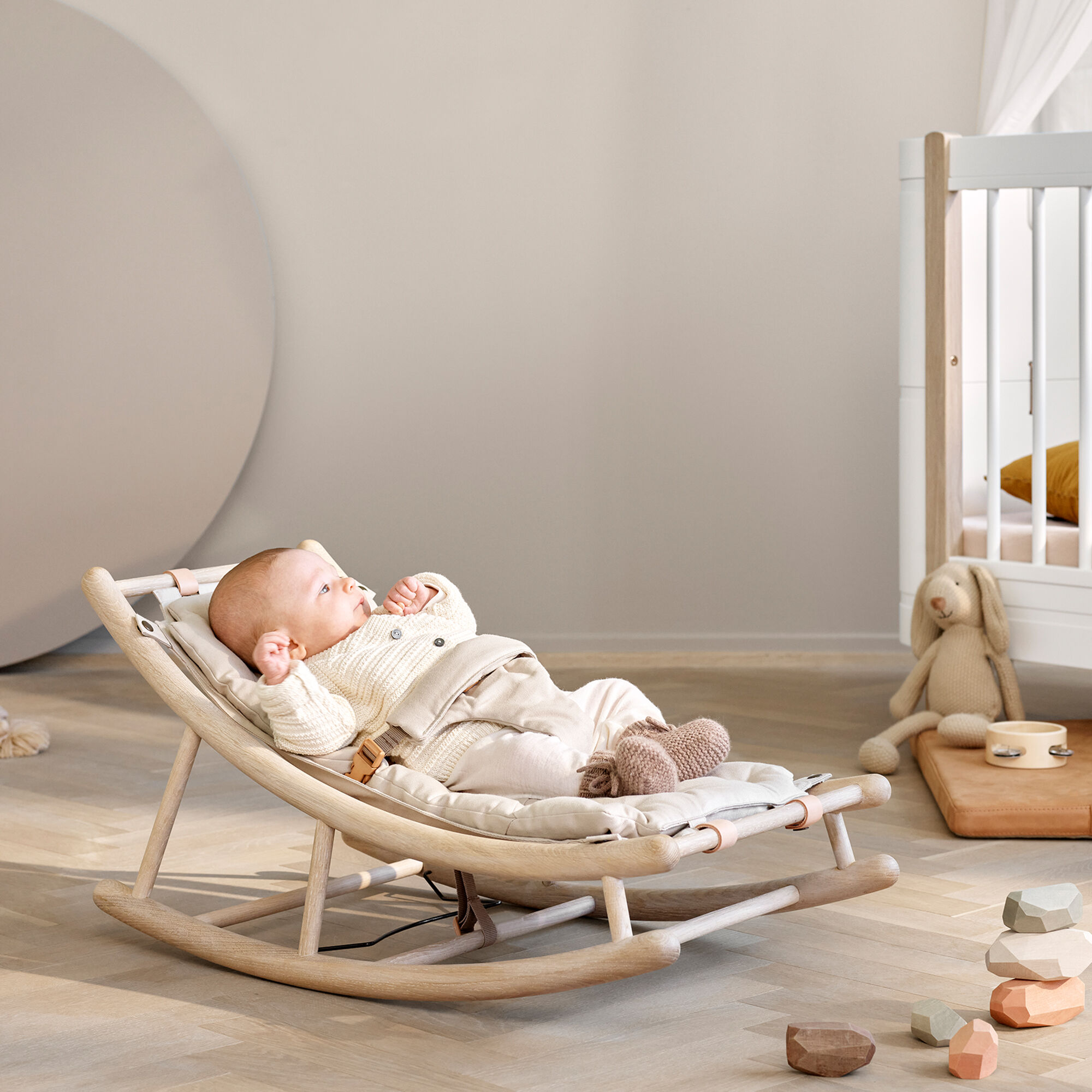 Wood baby rocker chair deals