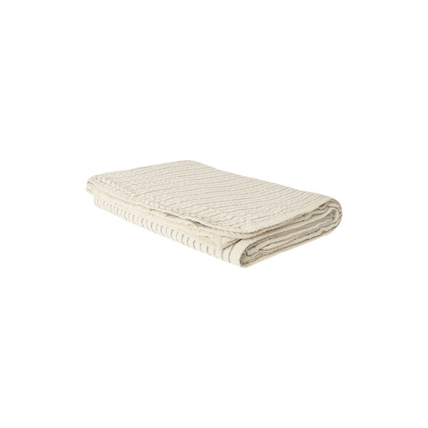 Faye Bedspread, ivory stripe, Studio Feder