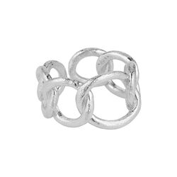 Cilie ring, silverpläterad, Pure by Nat