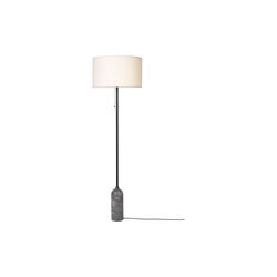 Gravity golvlampa, gr&aring; marmor/vit, GUBI