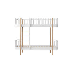 Wood Original Bunk Bed 90x200 cm, white/oak, Oliver Furniture