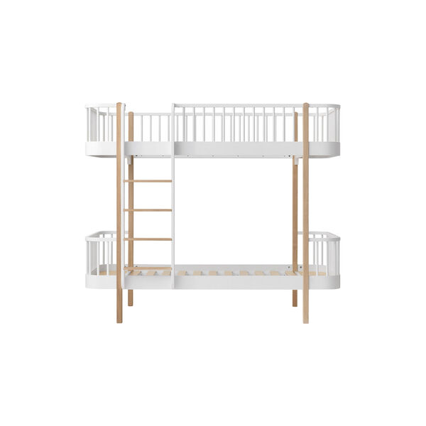 Wood Original Bunk Bed 90x200 cm, white/oak Wood Original Bunk Bed 90x200 cm, white/oak, Oliver Furniture