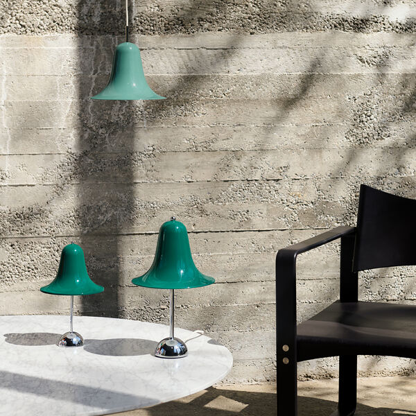 Pantop bordslampa, dark teal, Verpan