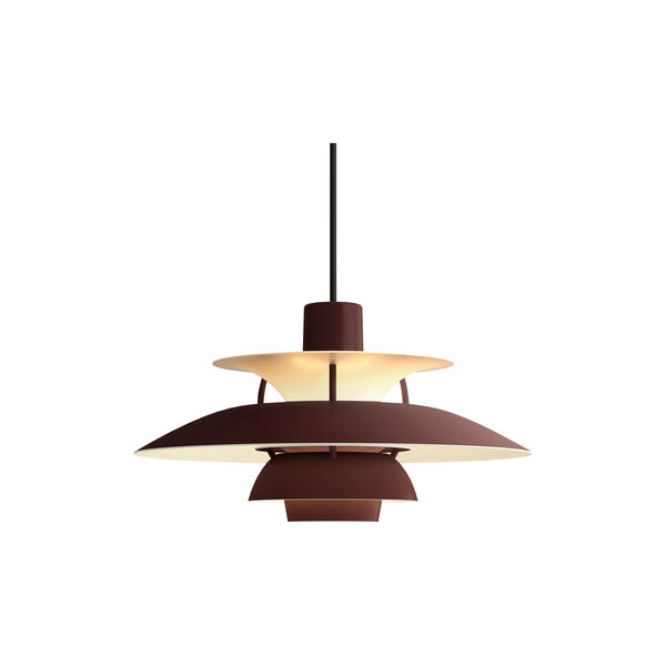 PH 5 Mini Monochrome Pendant, monochrome burgundy, Louis Poulsen
