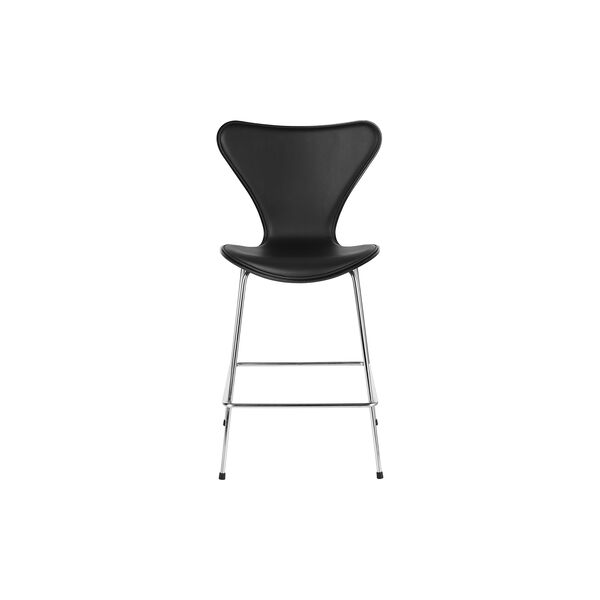 Series 7&trade; 3187 Front stoppad barstol, Essential black, Fritz Hansen