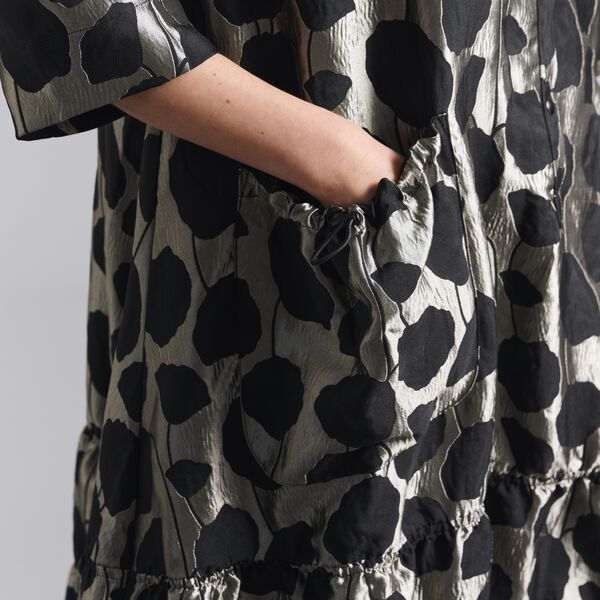 Flowerbomb lång klänning, stone/black flowerbomb, BITTE KAI RAND