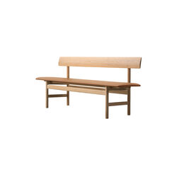 The Mogensen Bench b&auml;nk, s&aring;pbehandlad ek/cognac, Fredericia Furniture