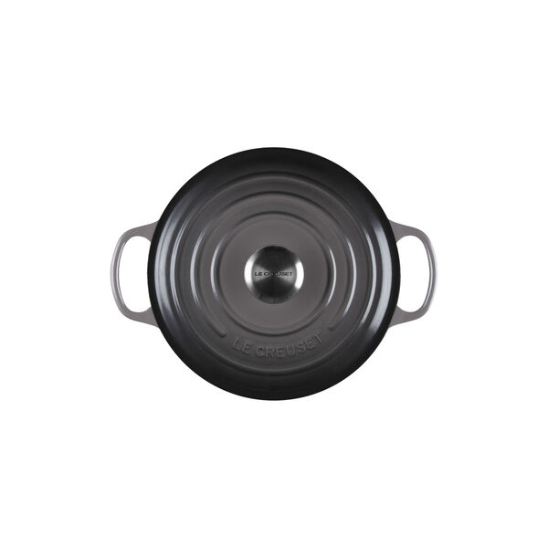 Signature gjutj&auml;rn rund gryta &Oslash; 24 cm, flint, Le Creuset