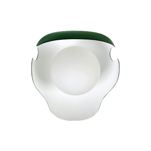 PS38 vägglampa, grön/mässing, ATBO