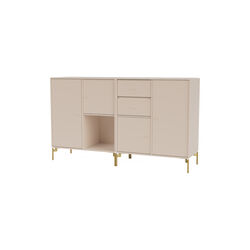 COUPLE Sideboard with Brass Legs, 168 clay, Montana Furniture