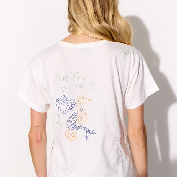 Mavis T-shirt, white, HUNK&Oslash;N