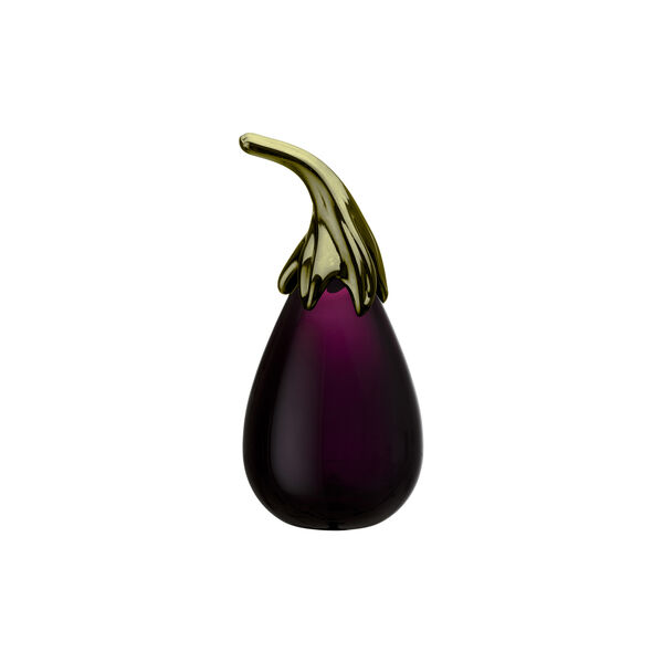 Aubergine glasfigur, lila, Iittala