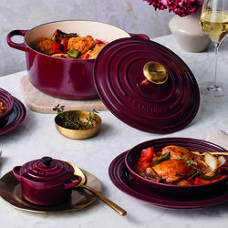 Signature rund gryta &Oslash; 24 cm, garnet, Le Creuset