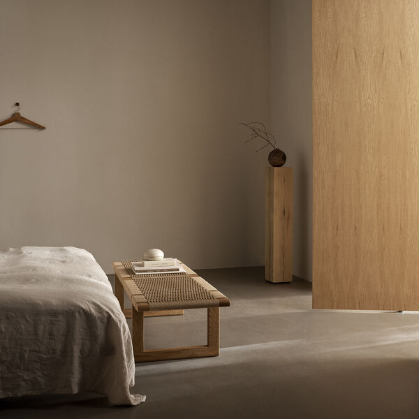 BM0488L Table Bench, oiled oak/natural, Carl Hansen & S&oslash;n