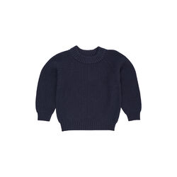 Knitted Classic Rib Blouse, navy Knitted Classic Rib Blouse, navy, Copenhagen Colors Organics