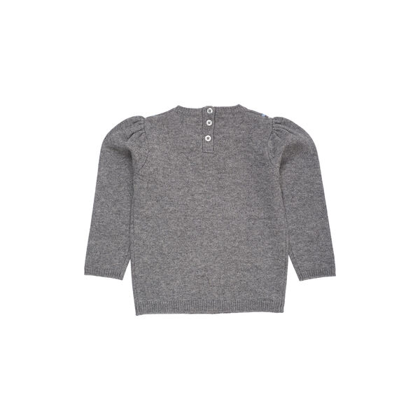 Cashmere  Blouse w. Collar Deco, dark grey/blue comb. Cashmere  Blouse w. Collar Deco, dark grey/blue comb., Copenhagen Colors Organics