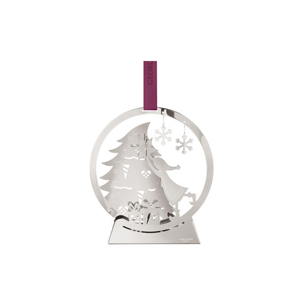 2025 Julornament Snöglob, silver, Georg Jensen