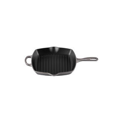 Signature gjutj&auml;rn kvadratisk grillpanna 26 cm, flint, Le Creuset