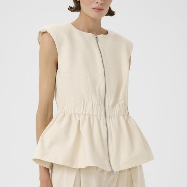 KBEmery Waistcoat, egret, Karen by Simonsen
