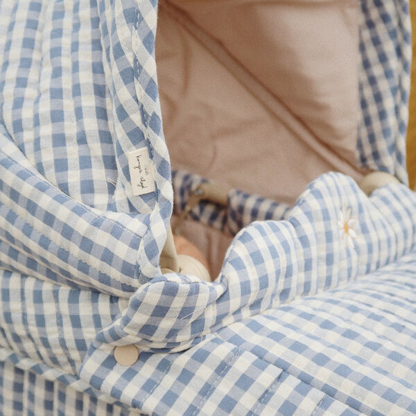 Doll Pram, captains blue check, Konges Sl&oslash;jd