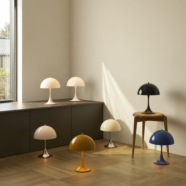 Panthella 250 Portable Table Lamp, opaque black, Louis Poulsen