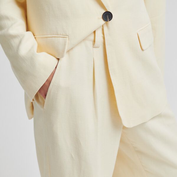 Lino Classic Trousers, alabaster gleam, Second Female