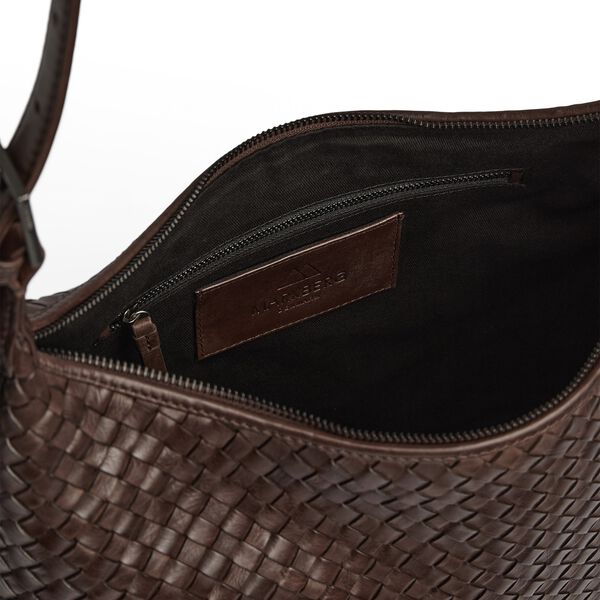 TribecaMBG Bag Weave, dark brown, Markberg