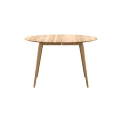 PLAYdinner Round Ø120 Dining Table with Extension, natural oiled oak, Bruunmunch Furniture